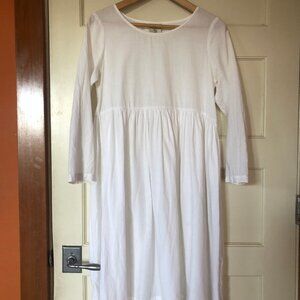 Long Sleeve Petticoat - White Magnolia / S